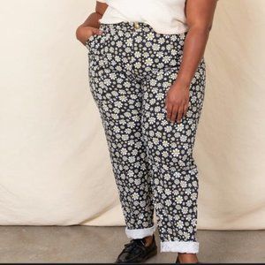 Big Bud Press PENCIL PANTS MEDIUM Black Lazy Daisy **RARE**